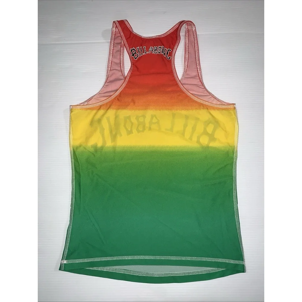 Billabong Rasta Rashguard Swim Shirt Swimsuit Top Unisex Adult S Youth L UPF 50+